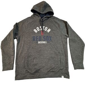 Fanatics Boston Red Sox MLB Baseball Pullover Hoodie Grey Lightweight Warmth 2XL